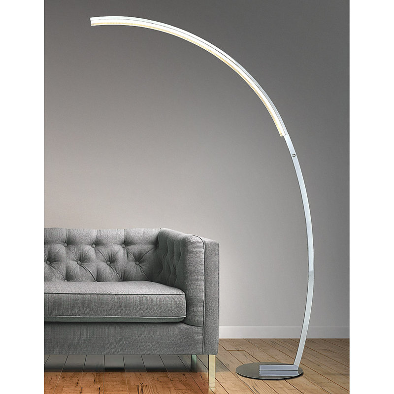 Orren Ellis Taneytown 76" LED Arched Floor Lamp & Reviews Wayfair